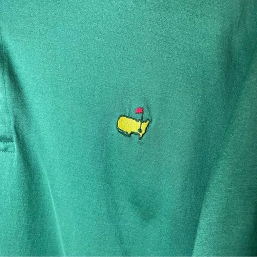 Amen‎ Corner Masters Golf Green Polo Map and Flag Short Sleeve Size XL - Picture 3 of 6